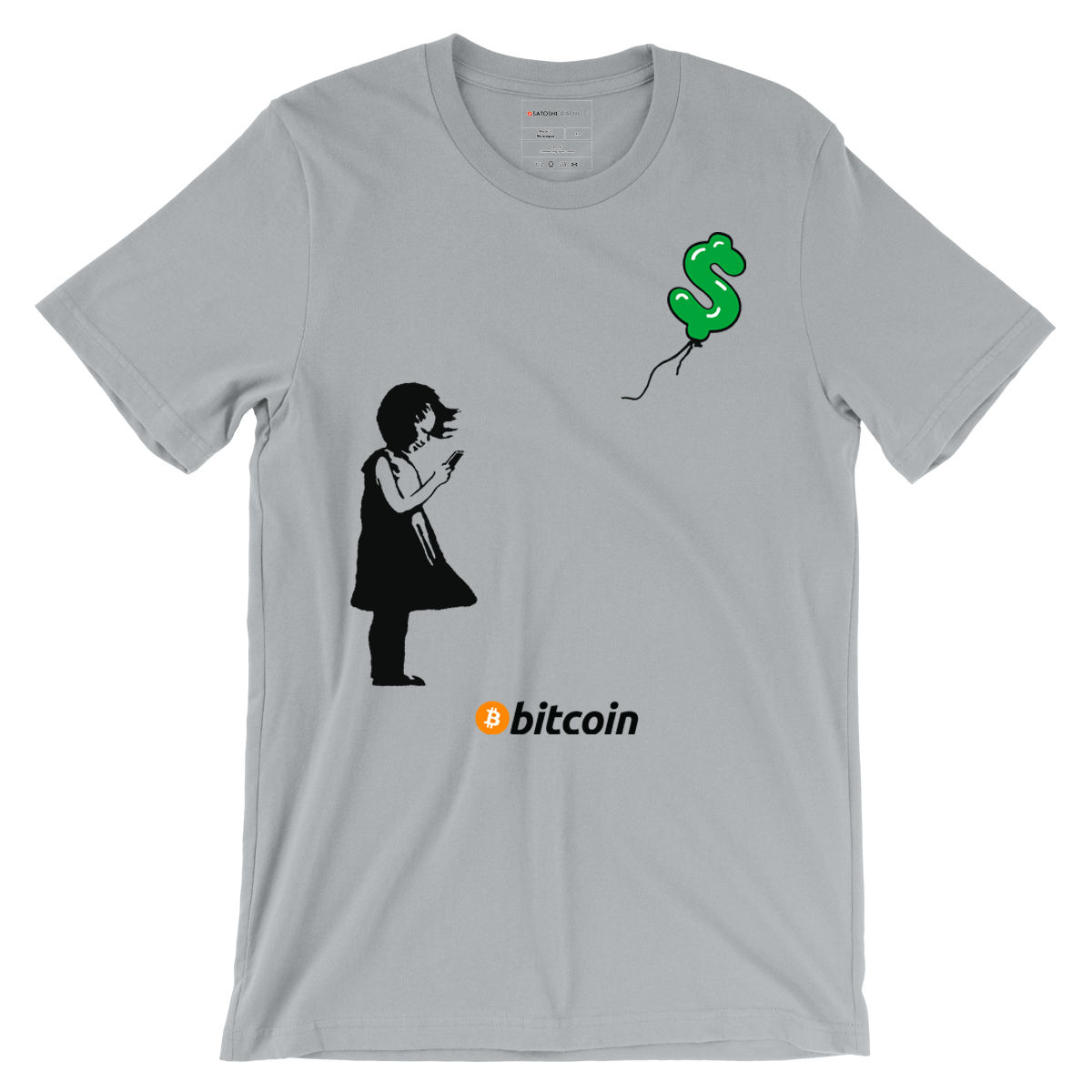 Girl With Bitcoin - Bitcoin T-Shirt