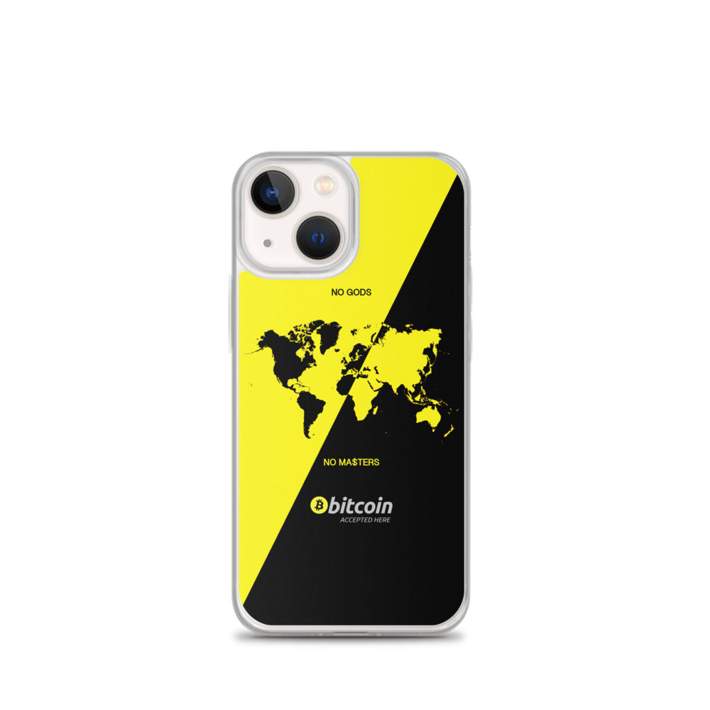 NO GODS NO MASTER$ - iPhone Case (Yellow)