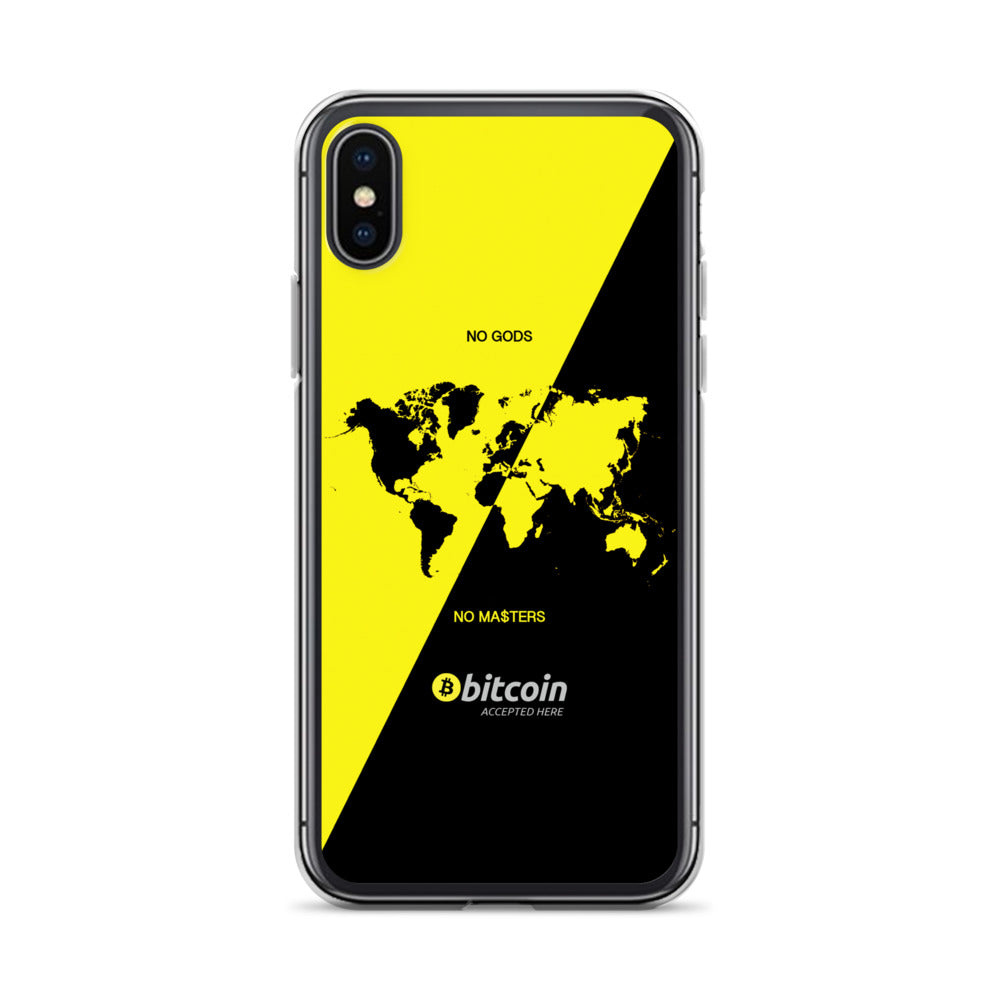 NO GODS NO MASTER$ - iPhone Case (Yellow)
