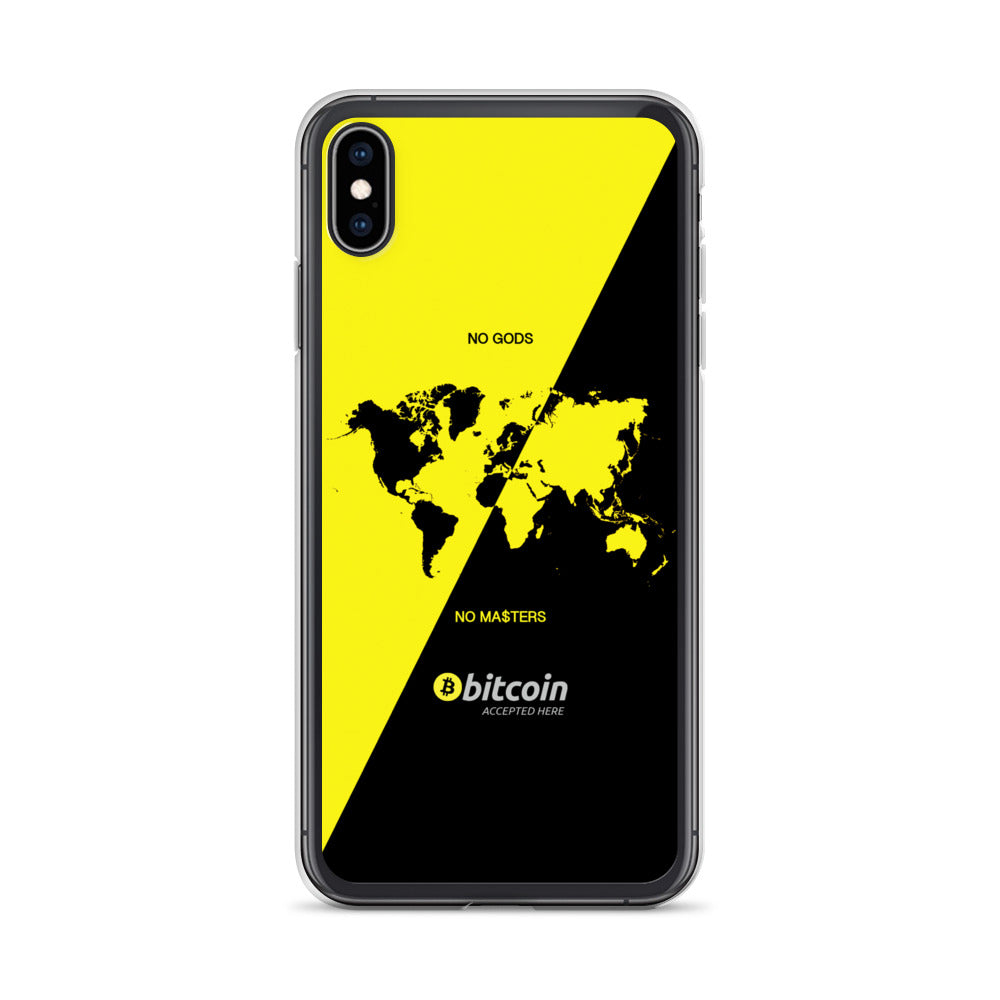 NO GODS NO MASTER$ - iPhone Case (Yellow)