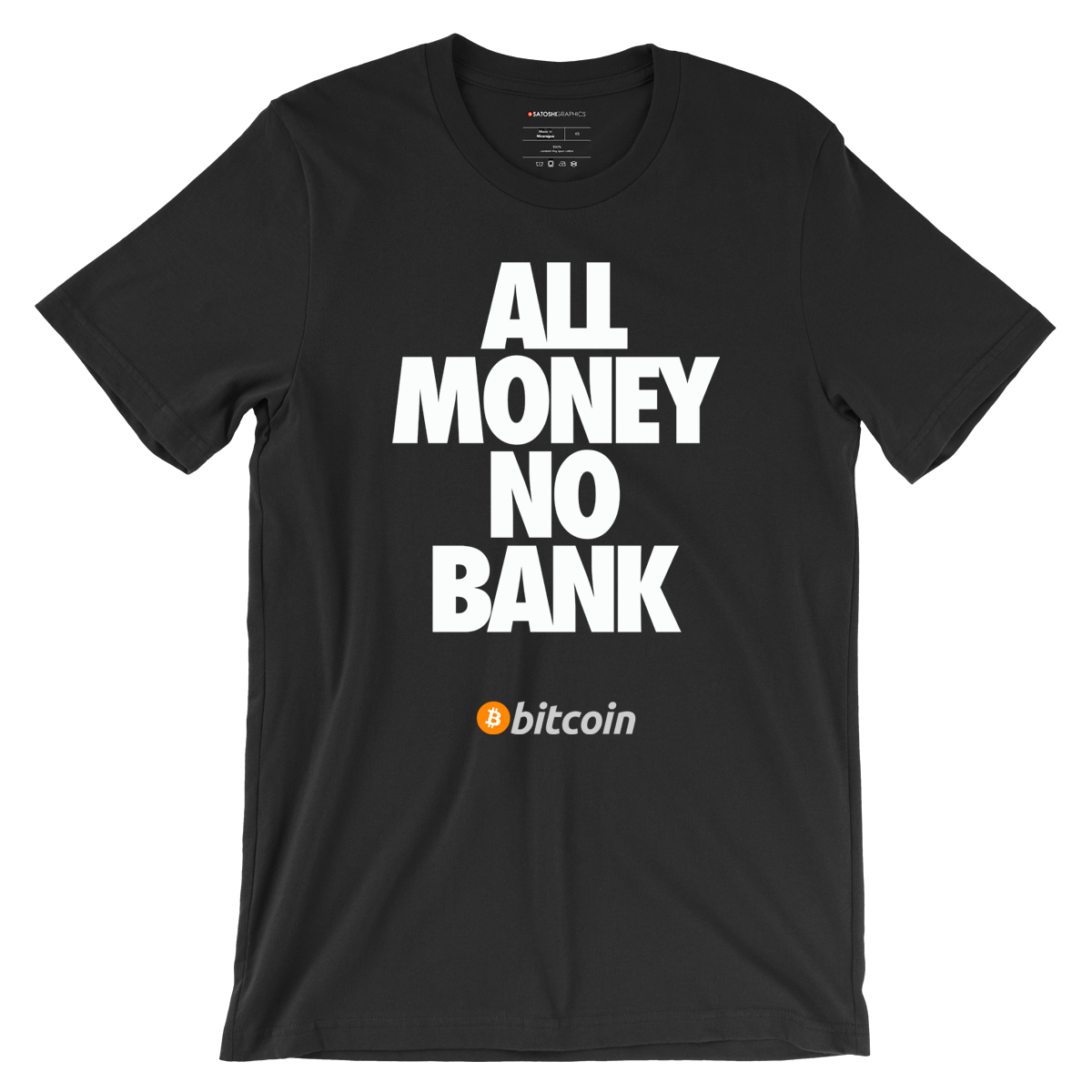 All Money Bank Black Bitcoin T-Shirt