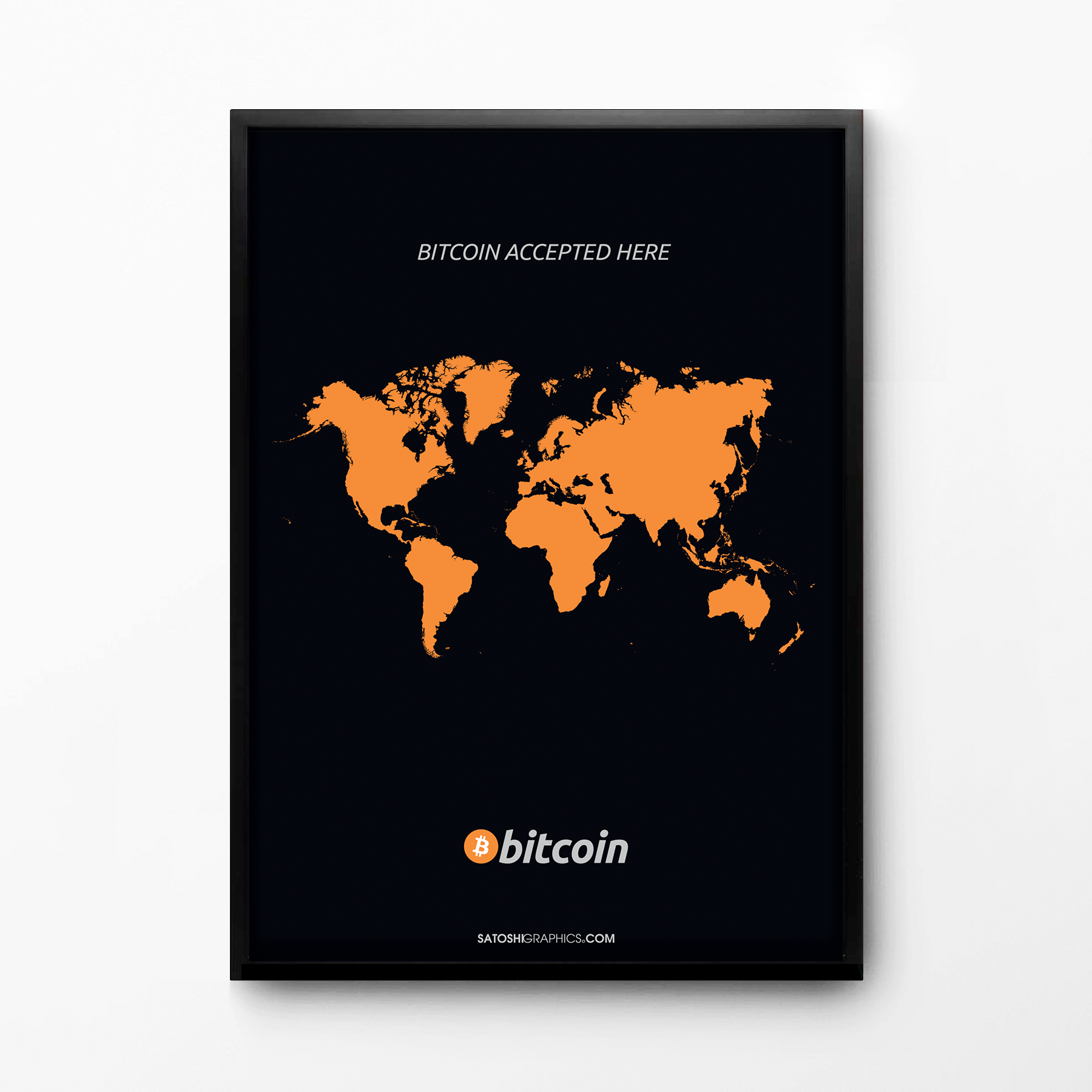 Bitcoin Accepted Here Poster Art