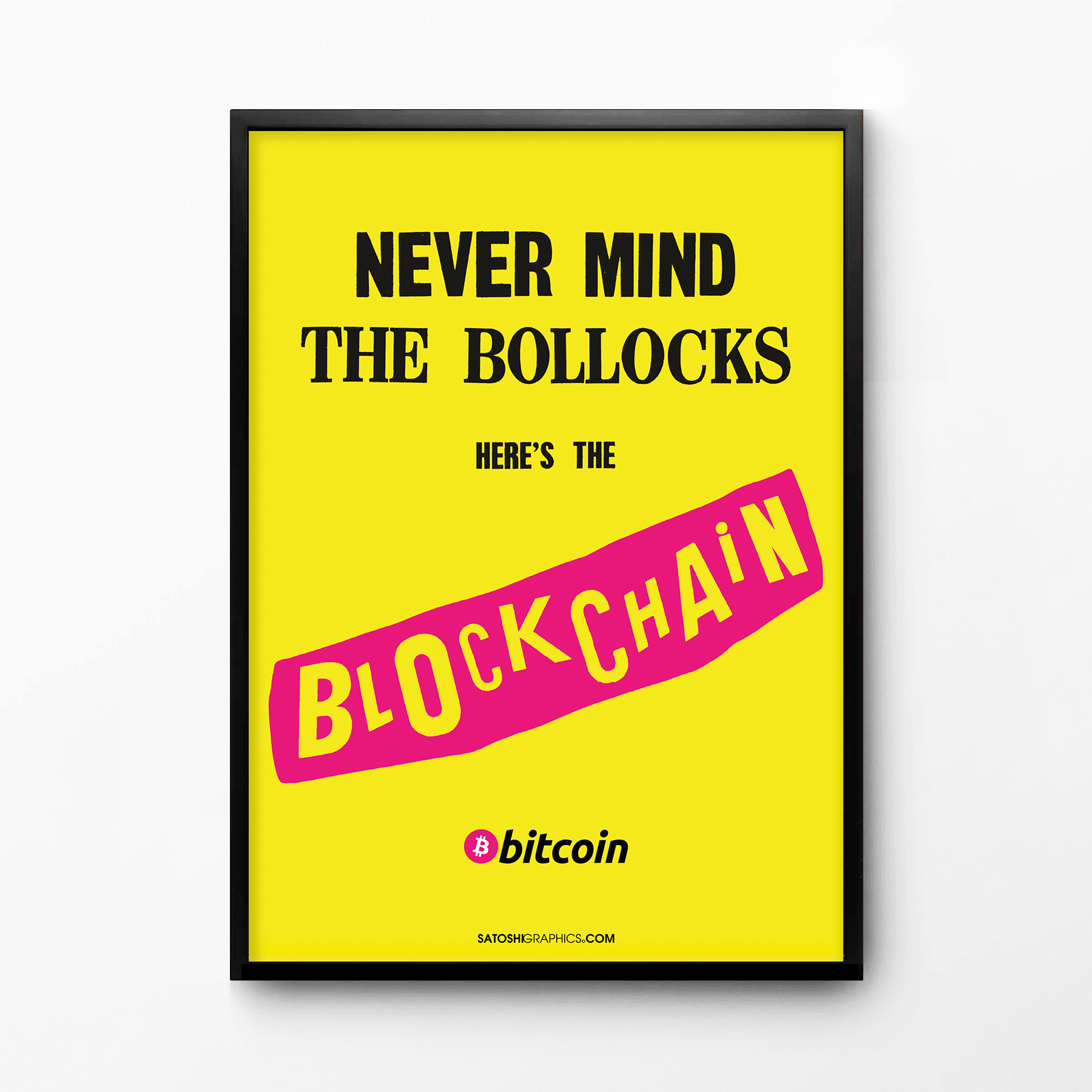 Bitcoin Cypherpunk Art Poster Print
