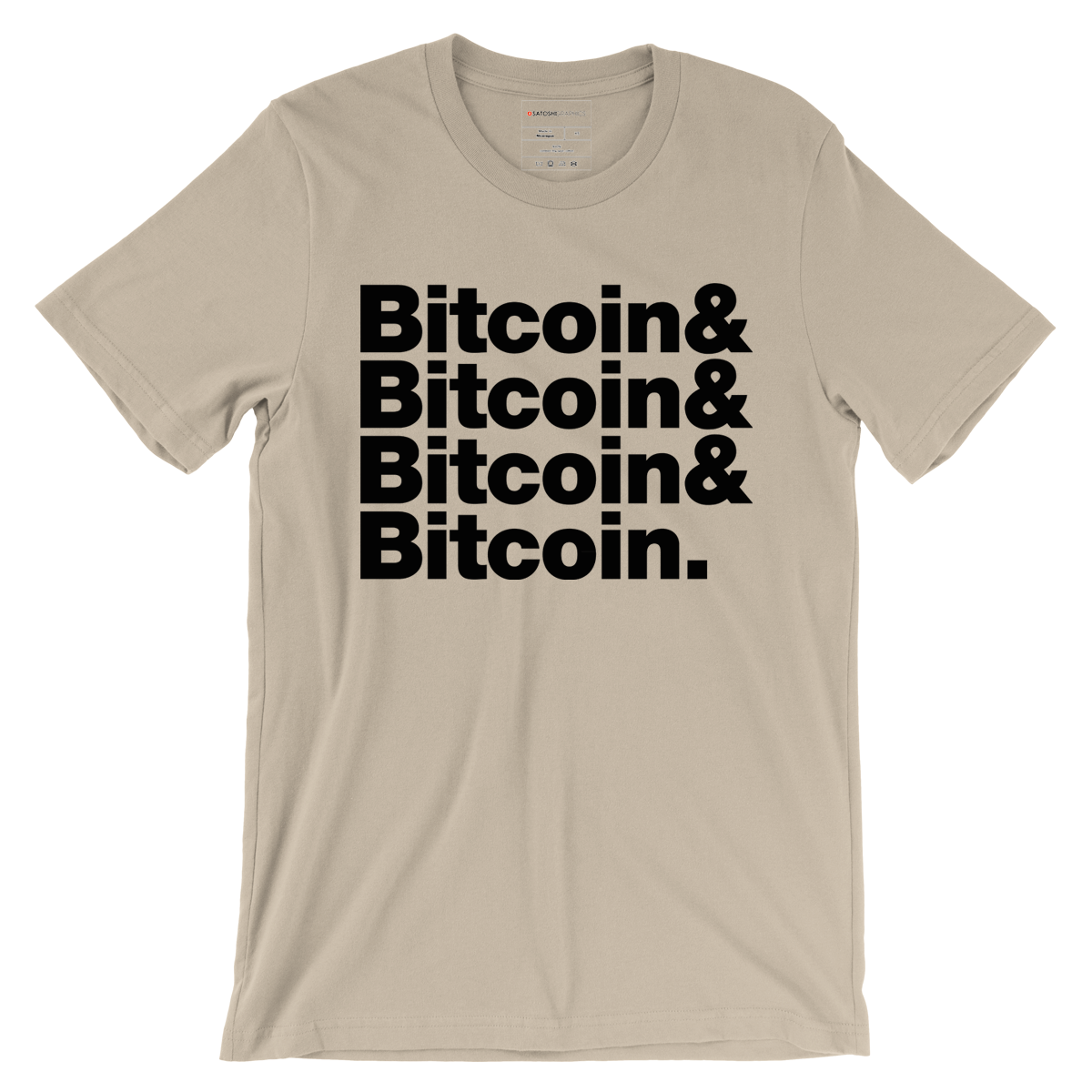 bitcoin maximalist T-shirt cream