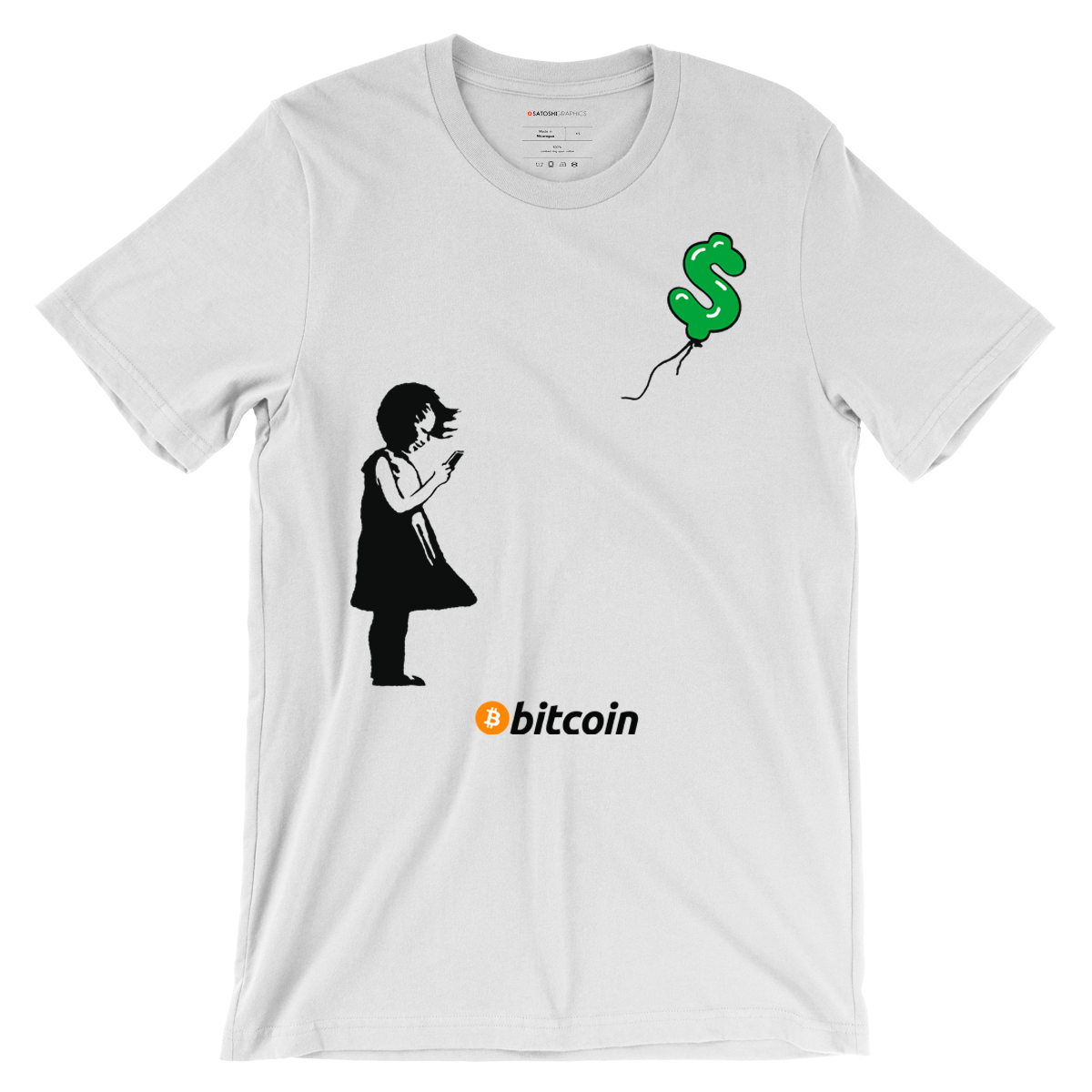 Girl With Bitcoin - Bitcoin T-Shirt