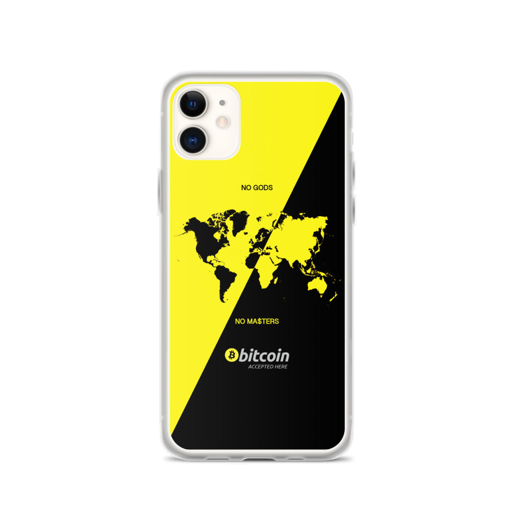 NO GODS NO MASTER$ - iPhone Case (Yellow)