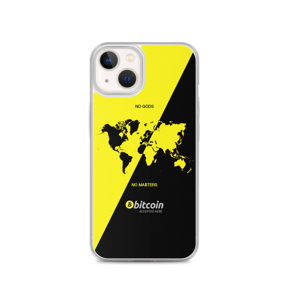 NO GODS NO MASTER$ - iPhone Case (Yellow)